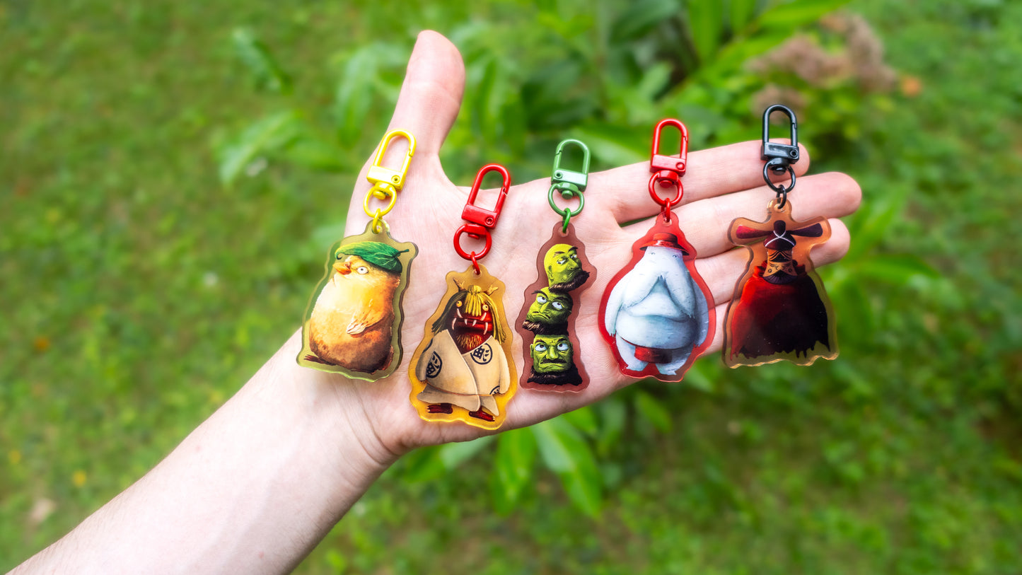 Bathhouse Spirits – Acrylic Charm Set