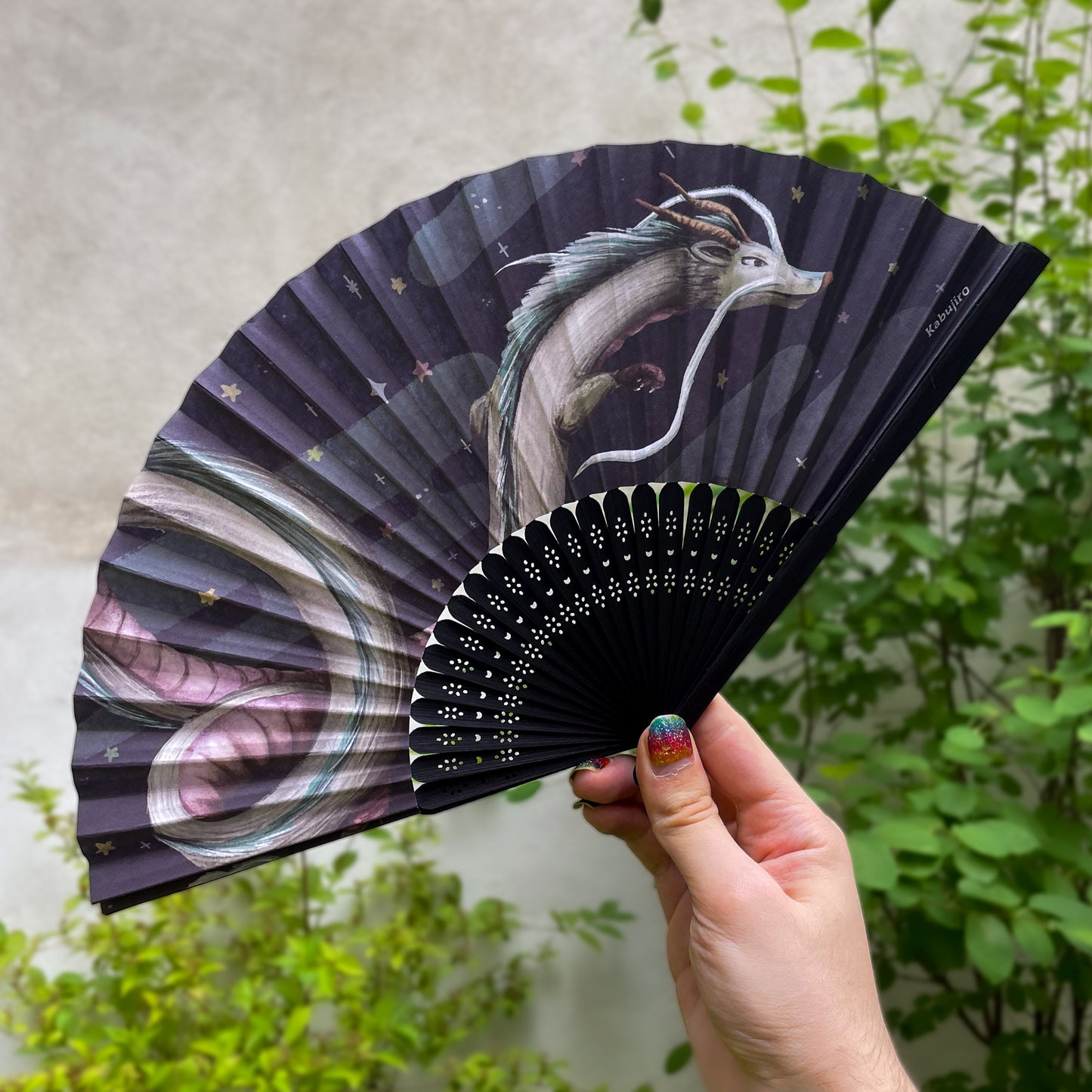 Dragon Spirit – Bamboo Folding Fan