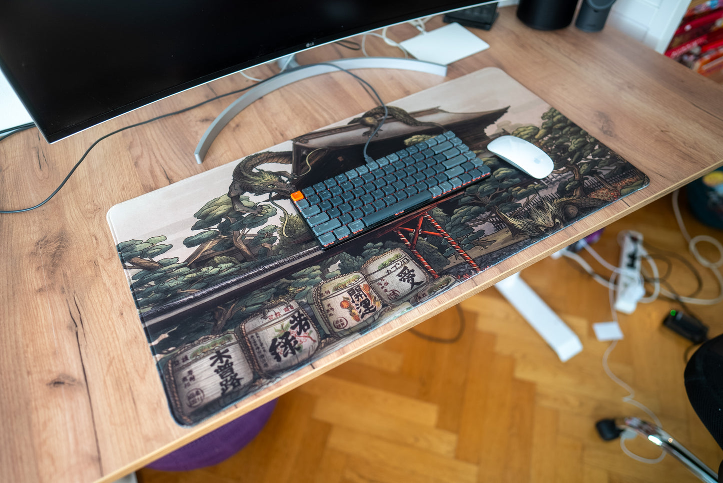 Dragon Temple – XL Gaming Desk Mat