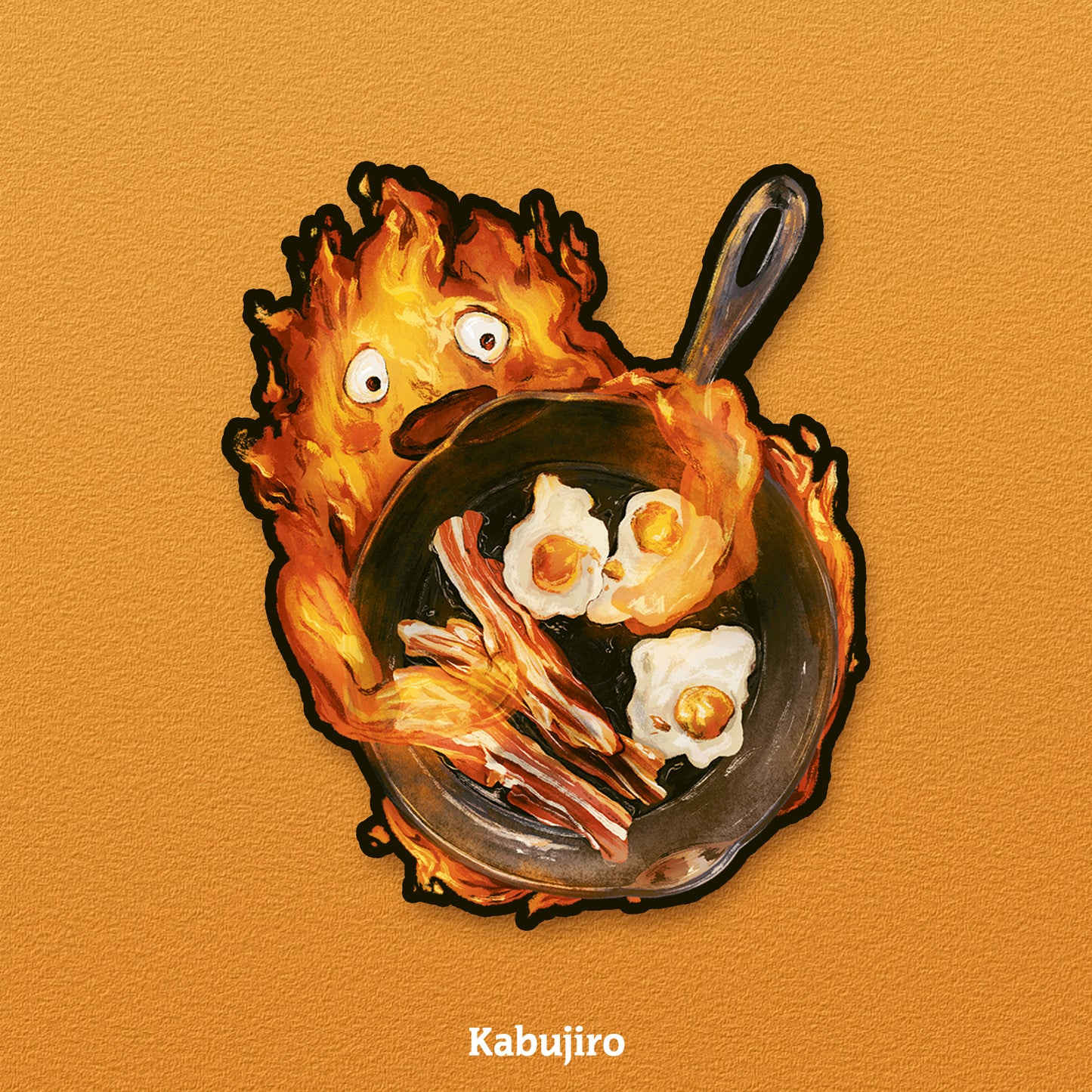 Floral Fire Spirit Sticker