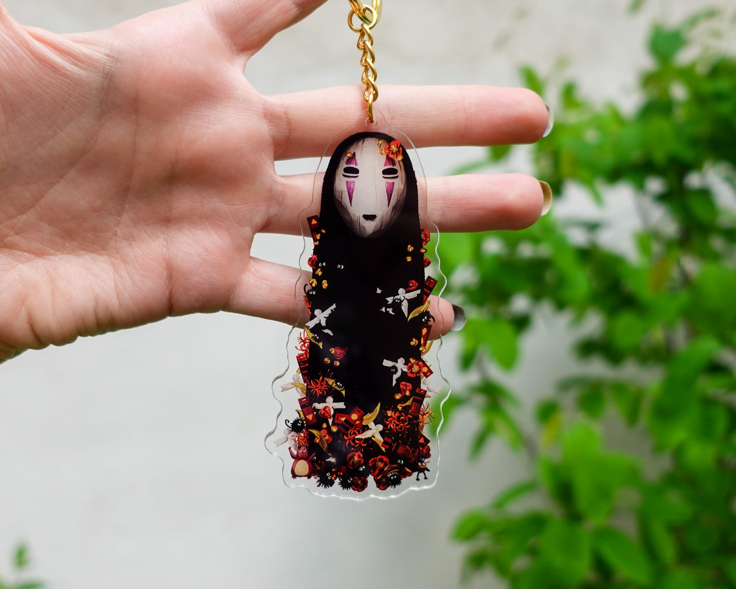 Dark Floral Spirit – Acrylic Charm