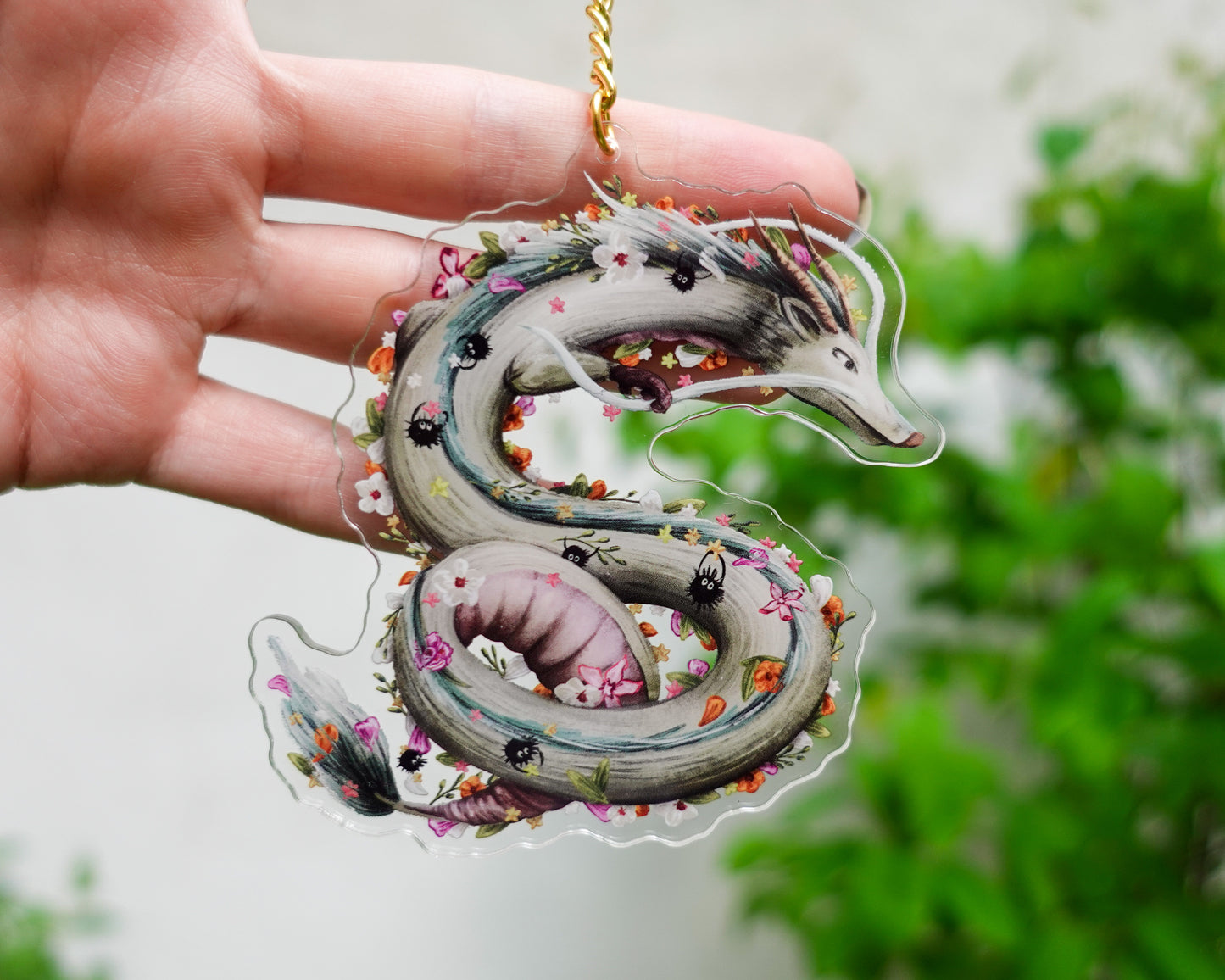 Dragon Floral Spirit – Acrylic Charm