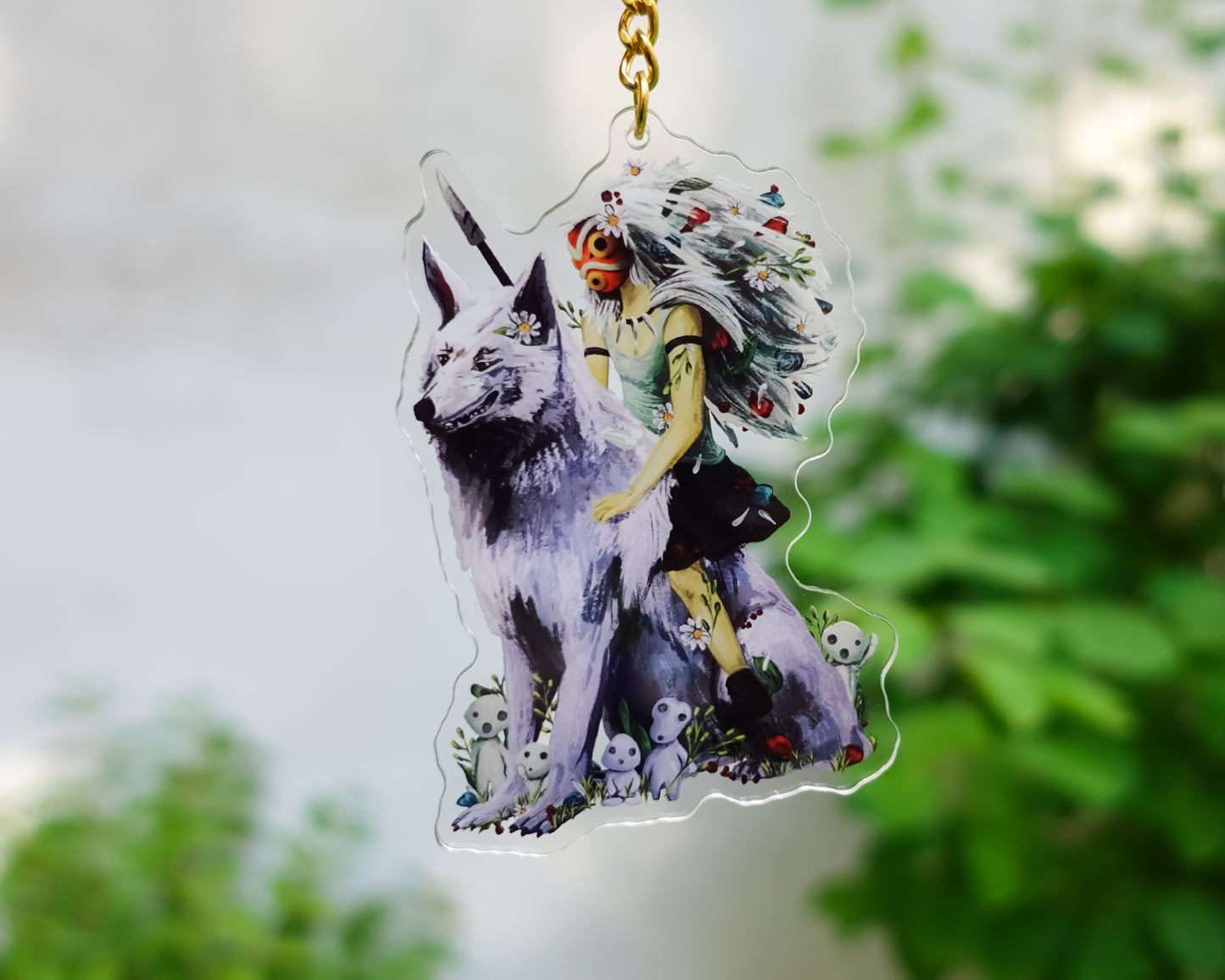 Floral Warrior Princess – Acrylic Charm