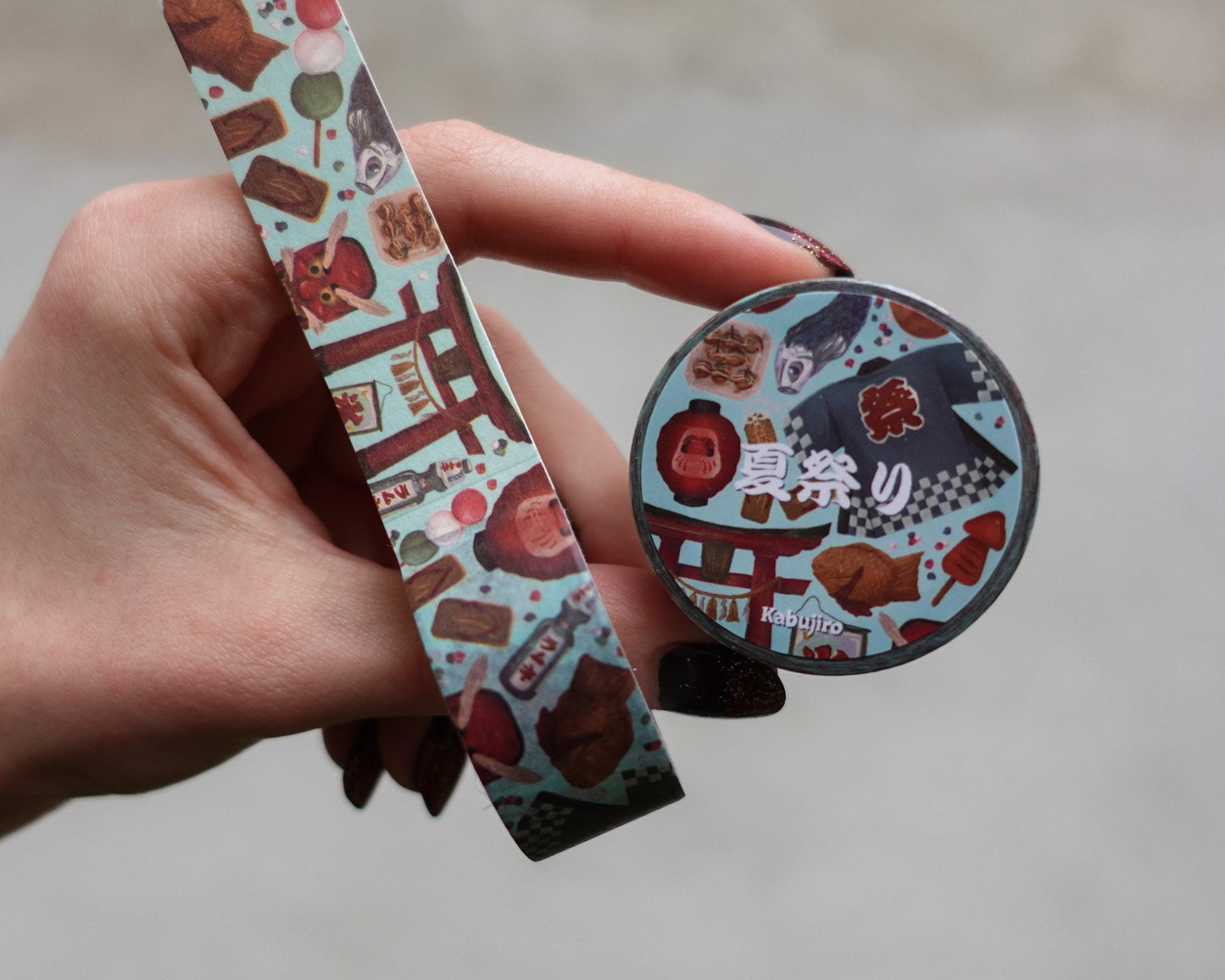 Summer Festival – Japanese Matsuri Washi Tape [Dango, Tori, Food, Ramune]