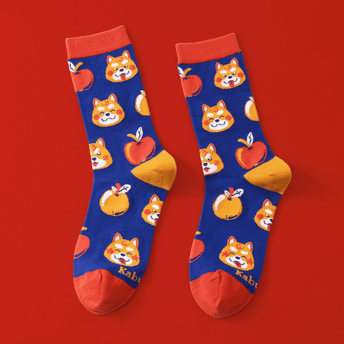 Apple Shiba – Art Socks