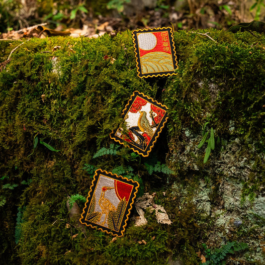 Hanafuda Stamps – Iron-On Patch Set