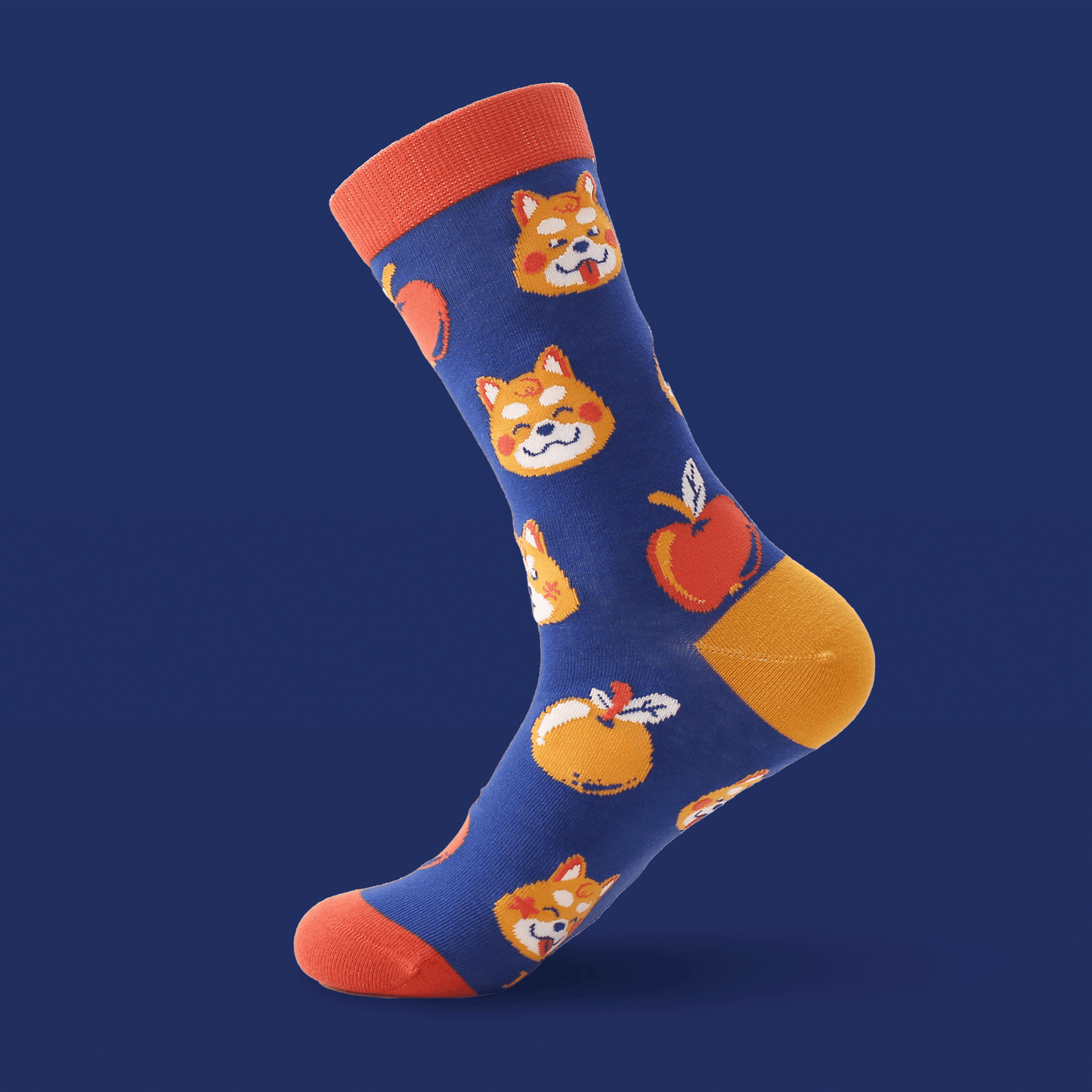 Apple Shiba – Art Socks