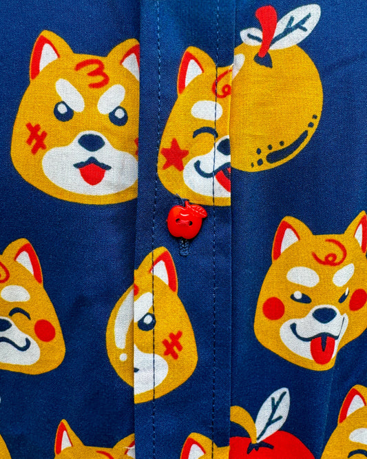 Apple Shiba – Button-Up Shirt