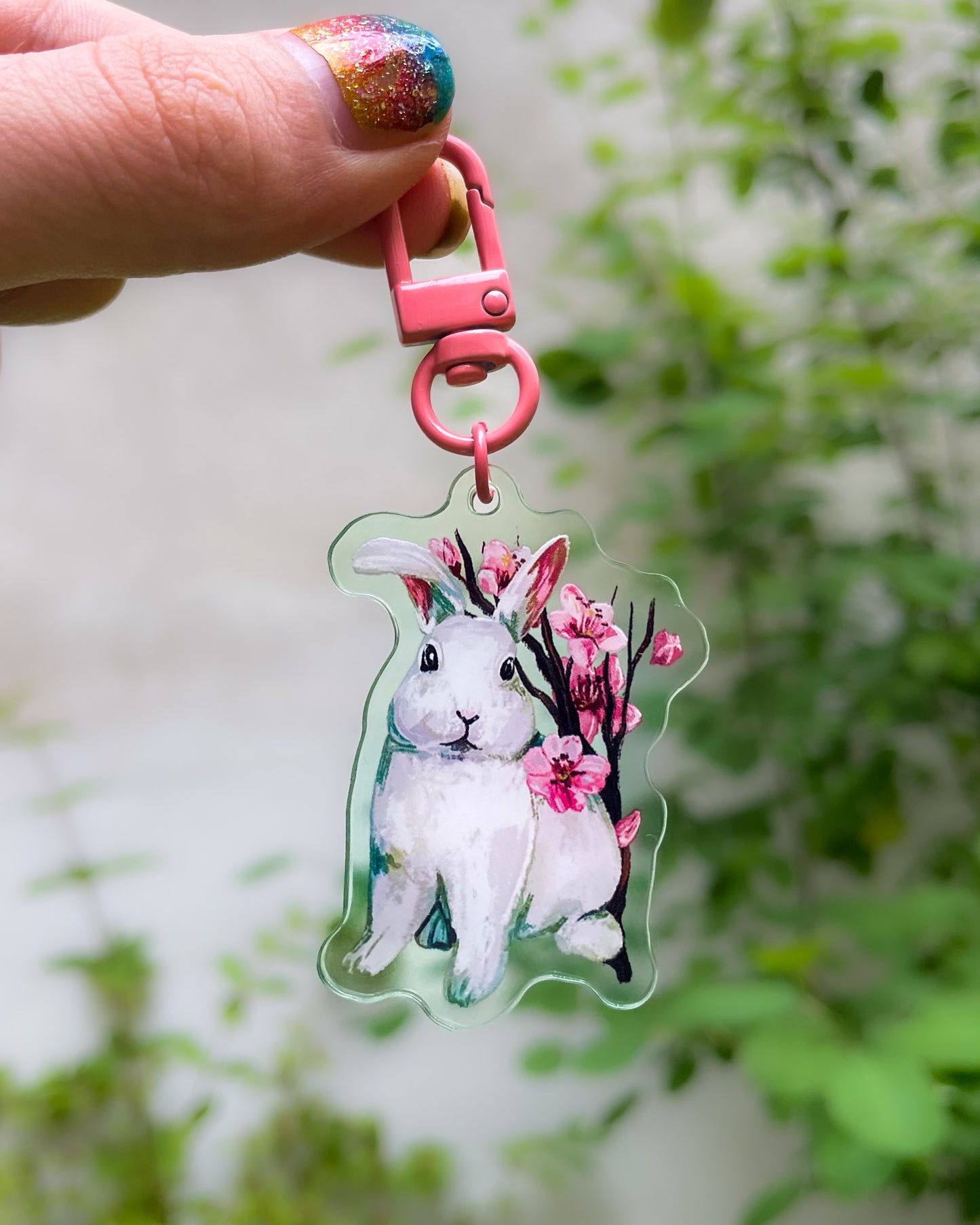 Sakura Bunny (Pink) – Acrylic Charm
