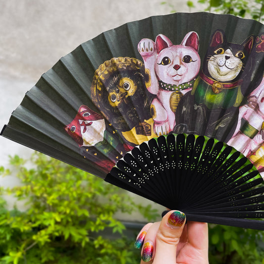 Japanese Dolls – Bamboo Folding Fan