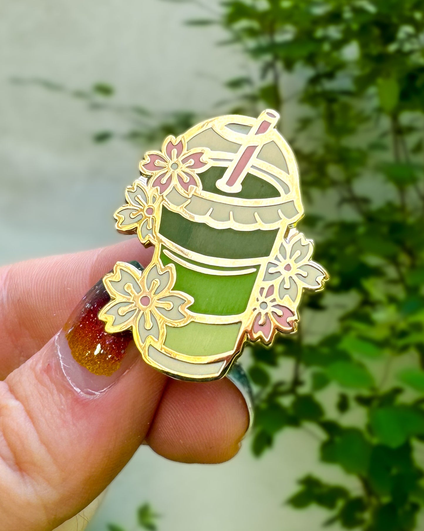 Matcha Latte Drink – Matcha Dessert Enamel Pin