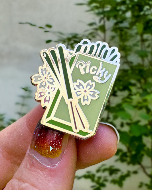 Picky Chocolate Snacks  – Matcha Dessert Enamel Pin