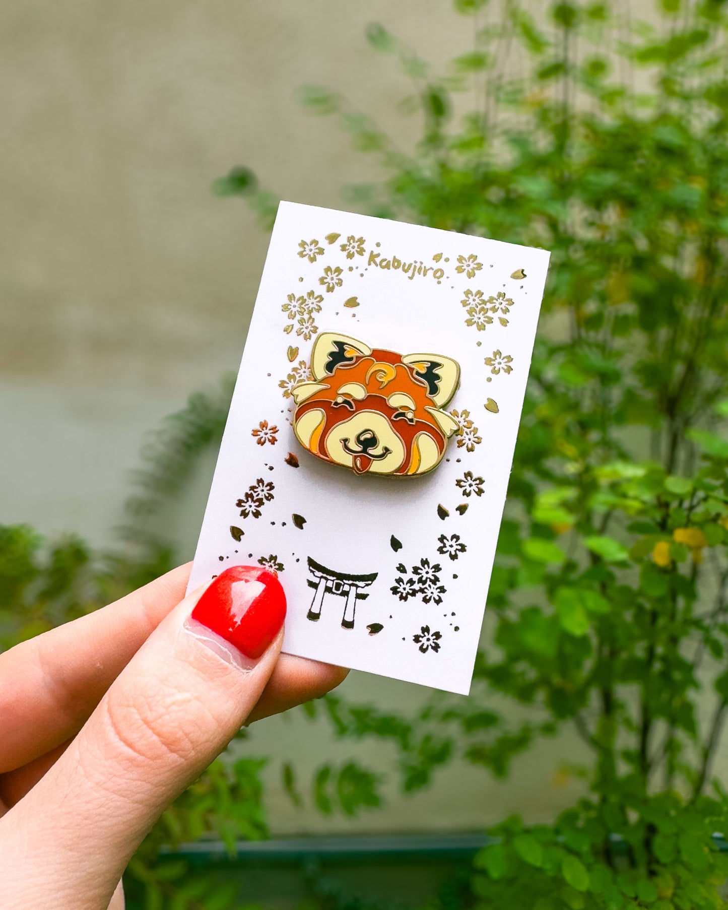 Red Panda Enamel Pin