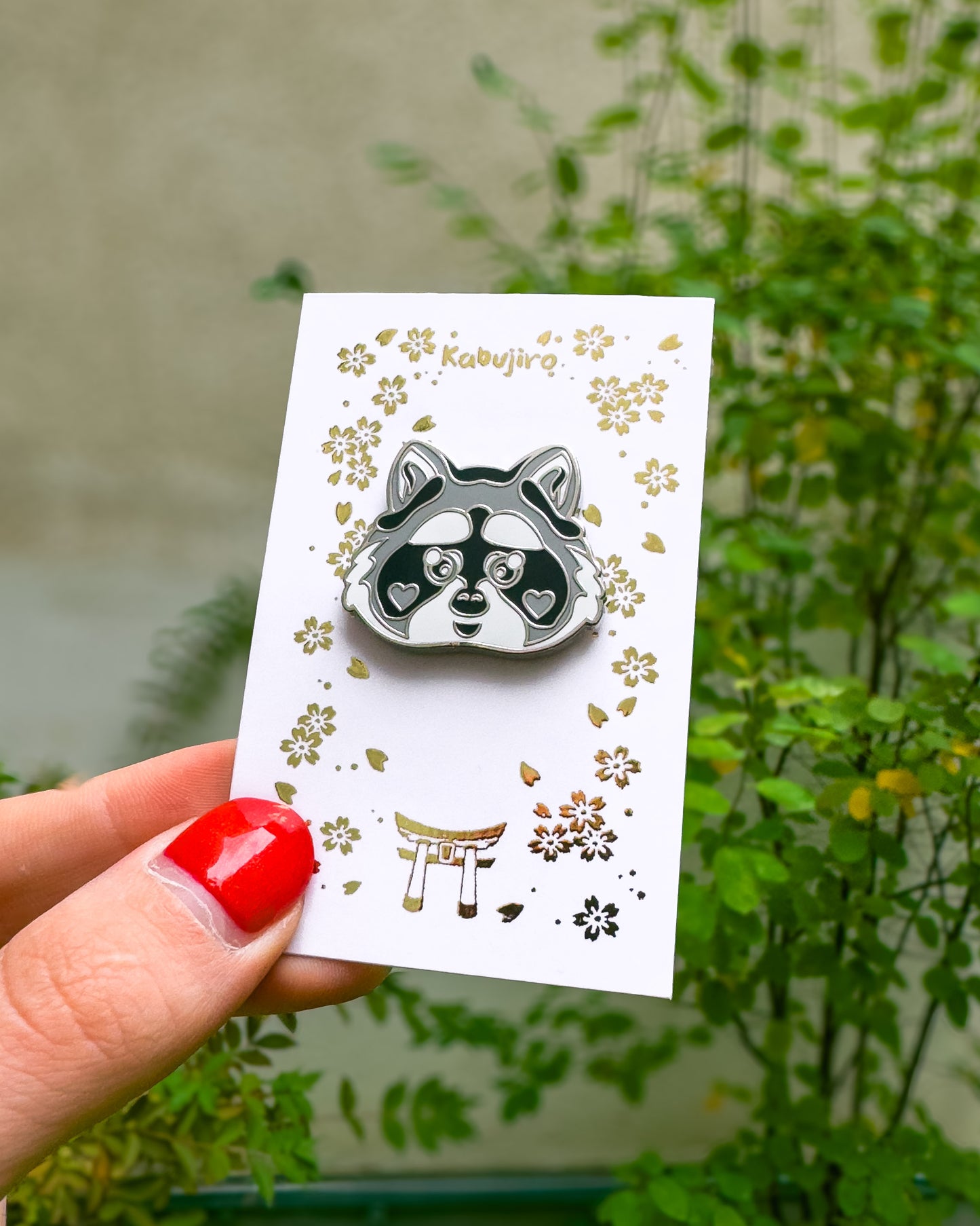 Raccoon Enamel Pin