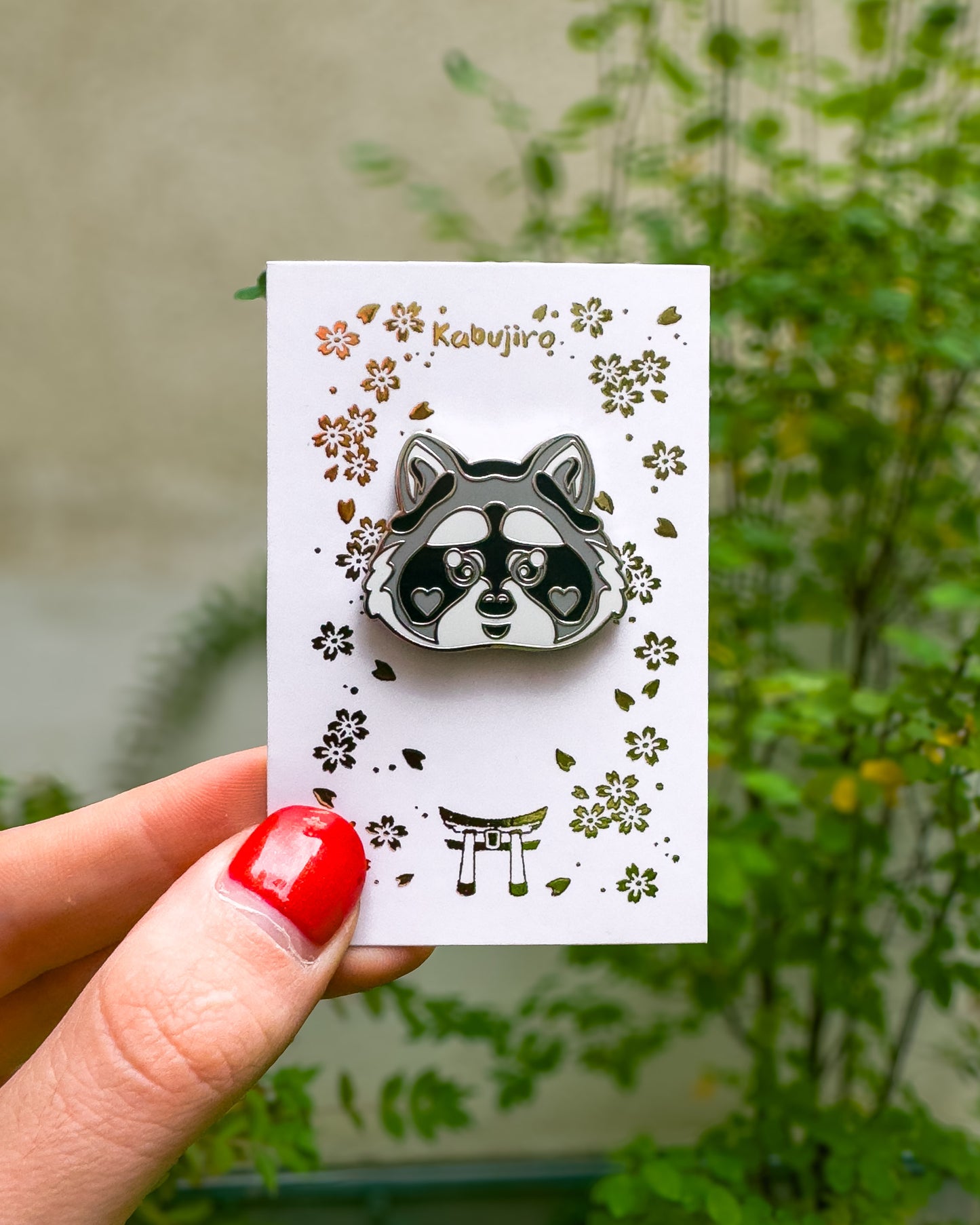 Raccoon Enamel Pin