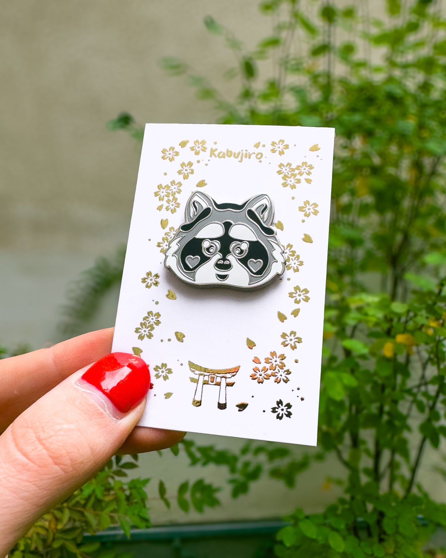 Raccoon Enamel Pin