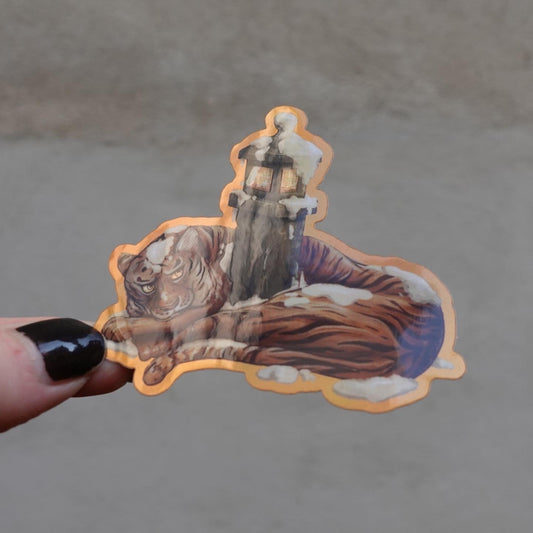 Tiger Lantern – Holographic Sticker