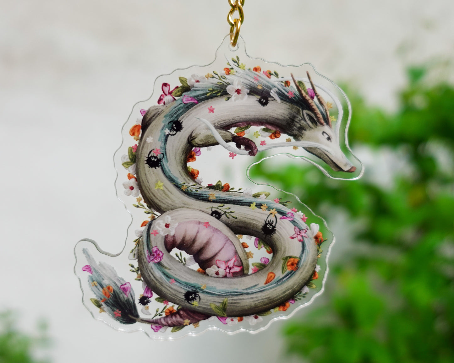 Dragon Floral Spirit – Acrylic Charm