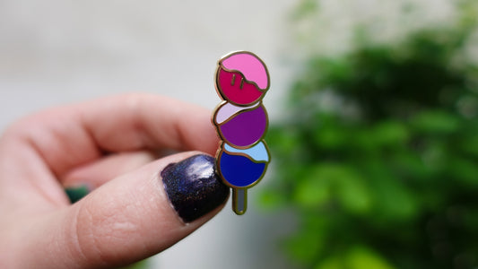 Pride Dango Enamel Pin – Bisexual
