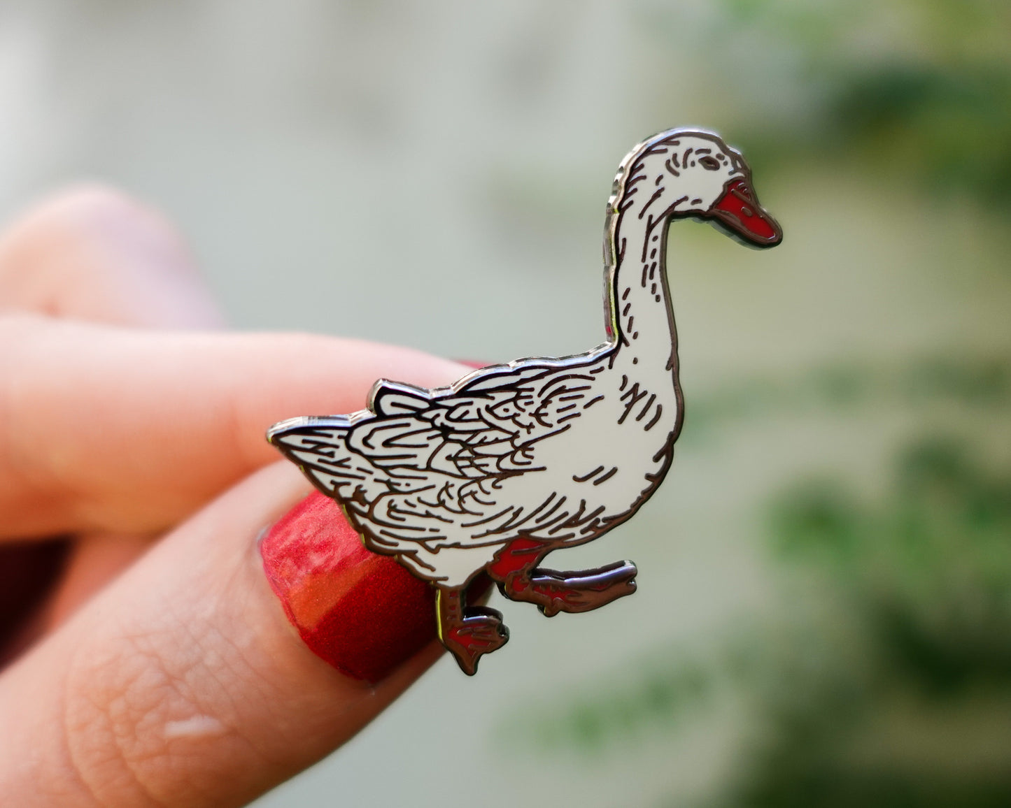 Ukiyo-e Goose Enamel Pin