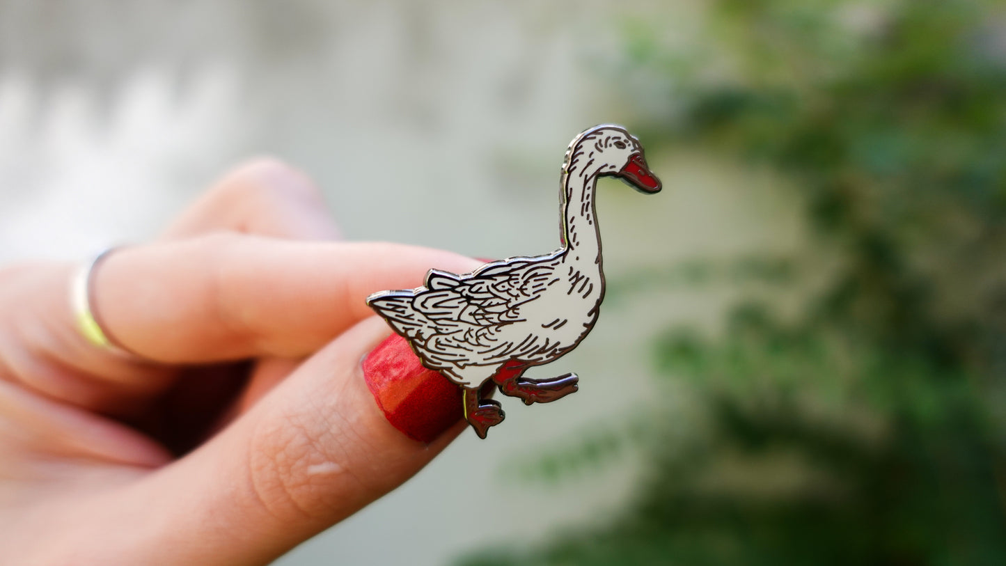 Ukiyo-e Goose Enamel Pin