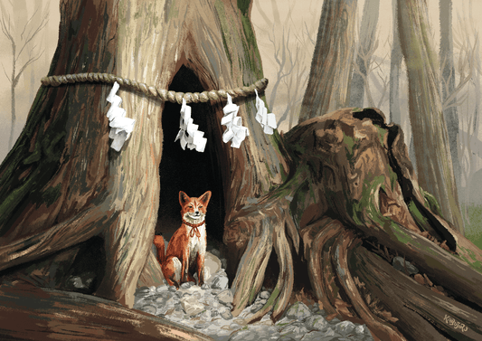 Forest Fox – Japanese Postcard