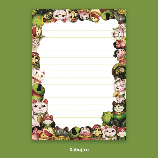 Japanese Dolls – A6 Lined Notepad